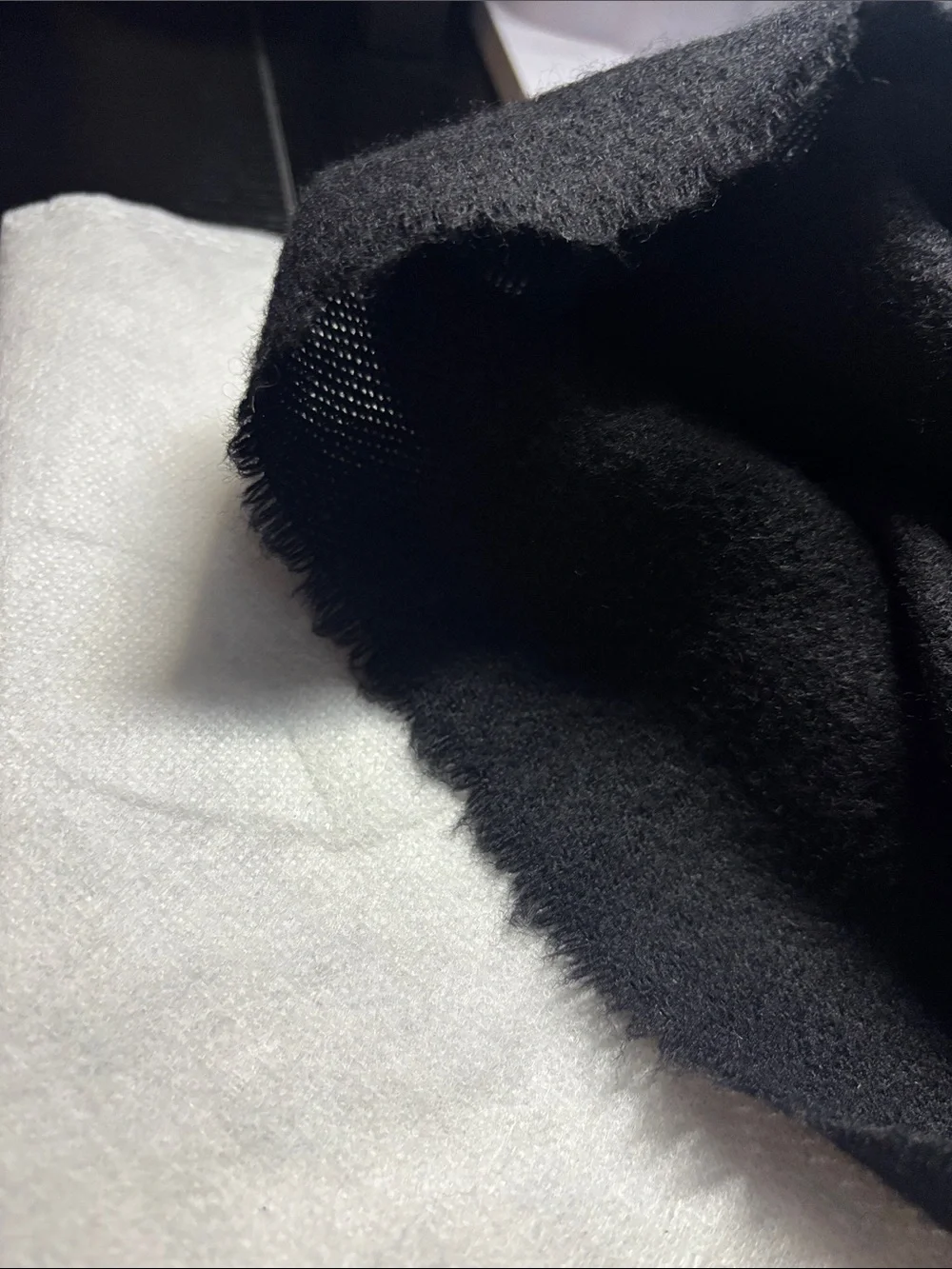Dior  Black Fringe Wool Scarf with Christian Dior Tag - Picture 16 of 17
